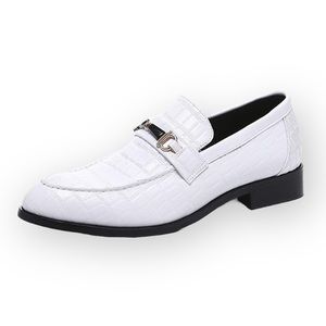 NXY Men's White Dress Shoes Oxford Classic Modern Formal Business Loafer Shoes